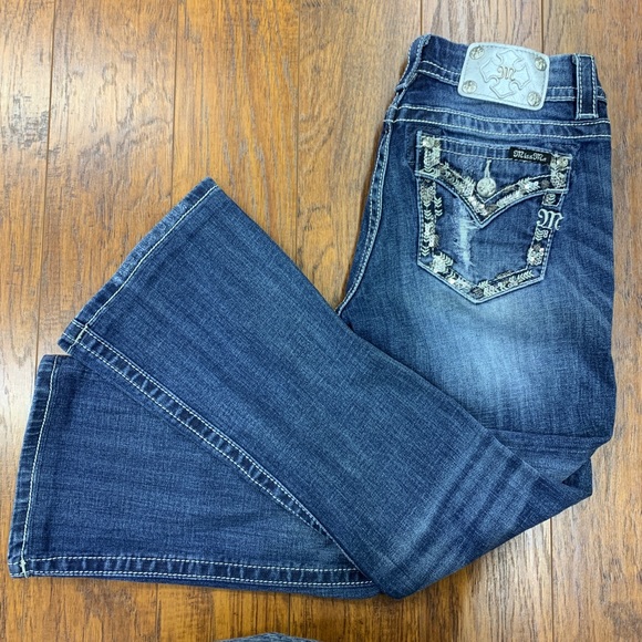 Miss Me Signature Boot Bootcut Jeans Sz 29 L 29 - Picture 3 of 6